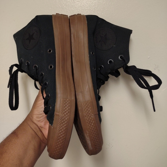 Converse Chuck Taylor Black High top Sneaker Tennis Shoes Size 5 - Picture 3 of 9